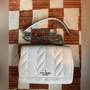 Kate Spade White leather crossbody bag